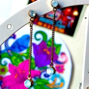 Light Blue Dangle Earrings